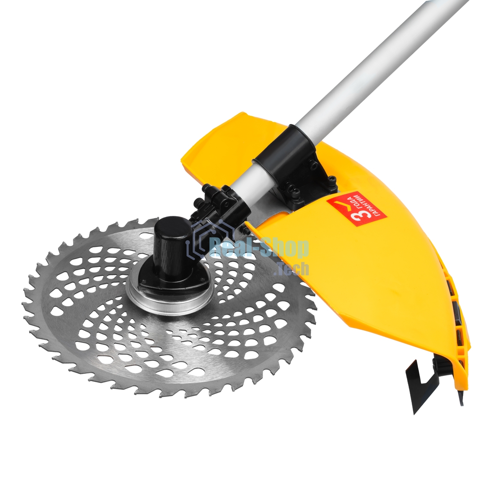 Триммер бензиновый Denzel DT-52E, 52 см3, неразъемная штанга, электростартер, состоит из 2 частей