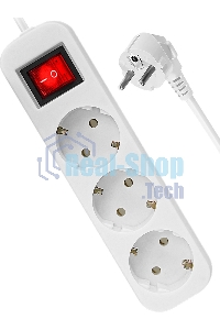 Удлинитель Defender S350 белый 5.0 м, 3 розетки 