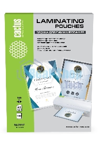 Пленка для ламинирования Cactus 100мкм A3 (100 шт) глянцевая426x303 мм CS-LPGA3100100