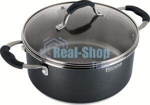 Кастрюля Rondell Stern RDS-019, 4.7 л, 24 см, с крышкой, серый