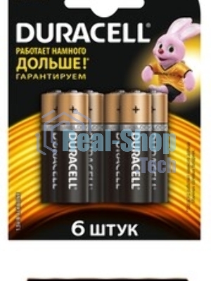 Батарейки Duracell LR6-10BL BASIC (6/60/16800) (10 в уп-ке шт.)