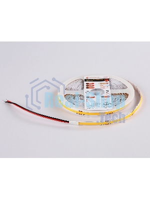 Светодиодная лента Ambrella light GS4701 COB 480Led/ 12W m/ 24V IP20 3000K/ 5000*8*1.54mm (2 конт.)