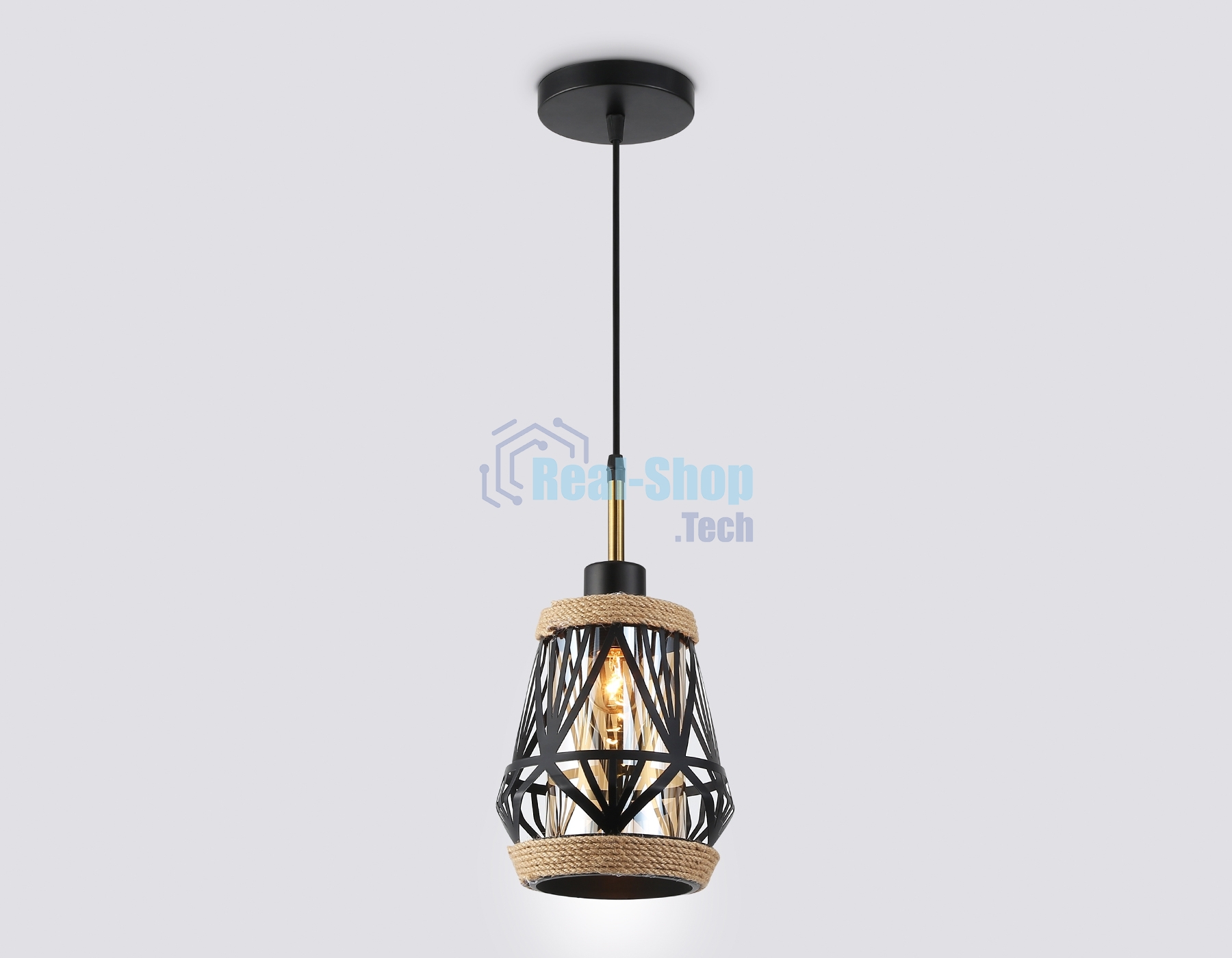 Светильник Ambrella light TR8521 BK/SB черный/бронза E27 max 60W D170*1000