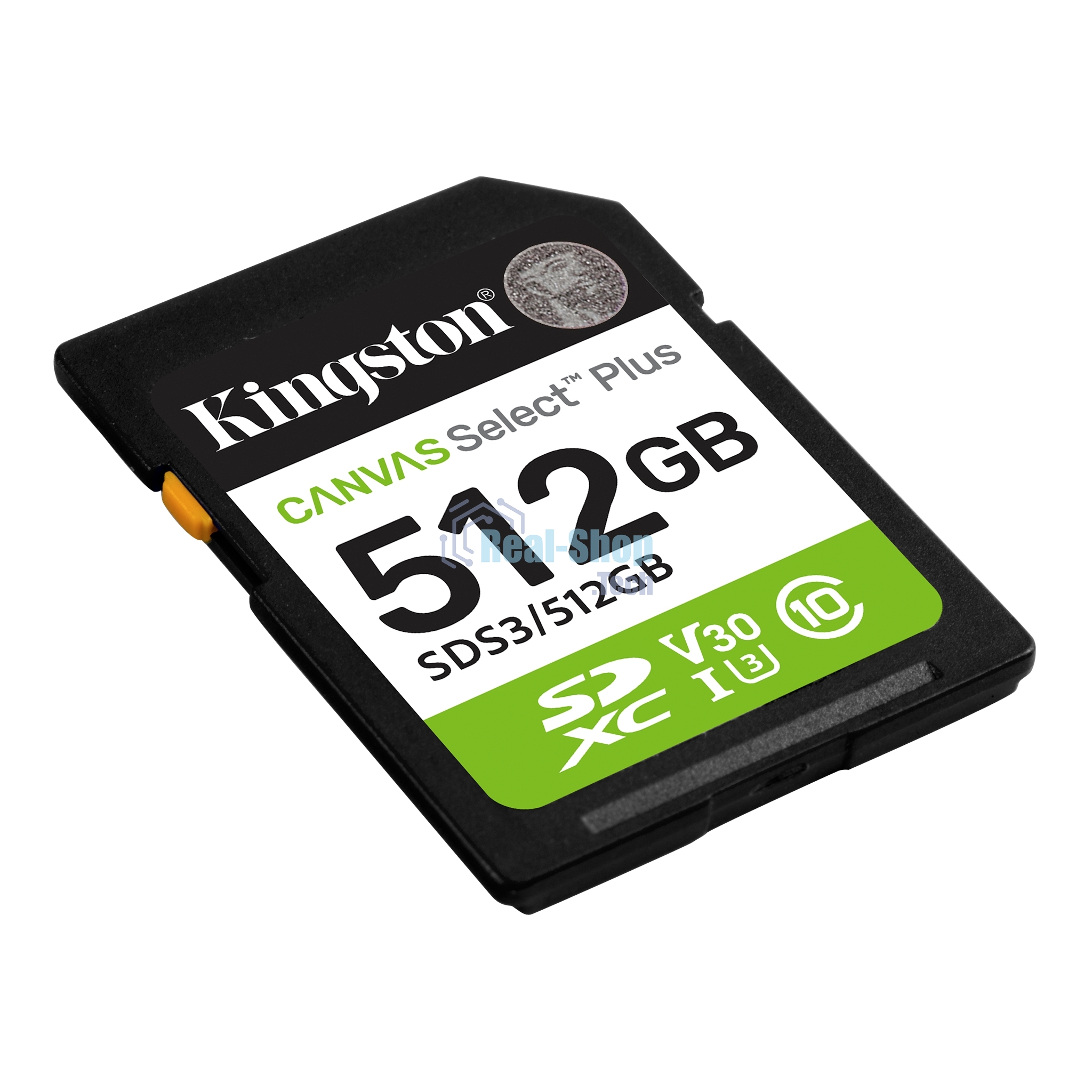 Флеш карта SDXC UHS-I Kingston Canvas Select Plus 512 Gb, 150 МБ/с, Class 10, SDS3/512Gb