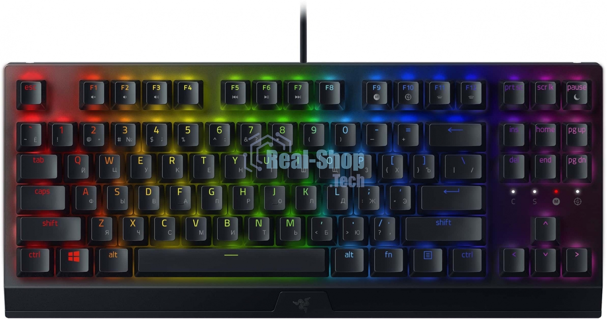 Клавиатура Razer BlackWidow V3 Tenkeyless проводная, USB, чёрный