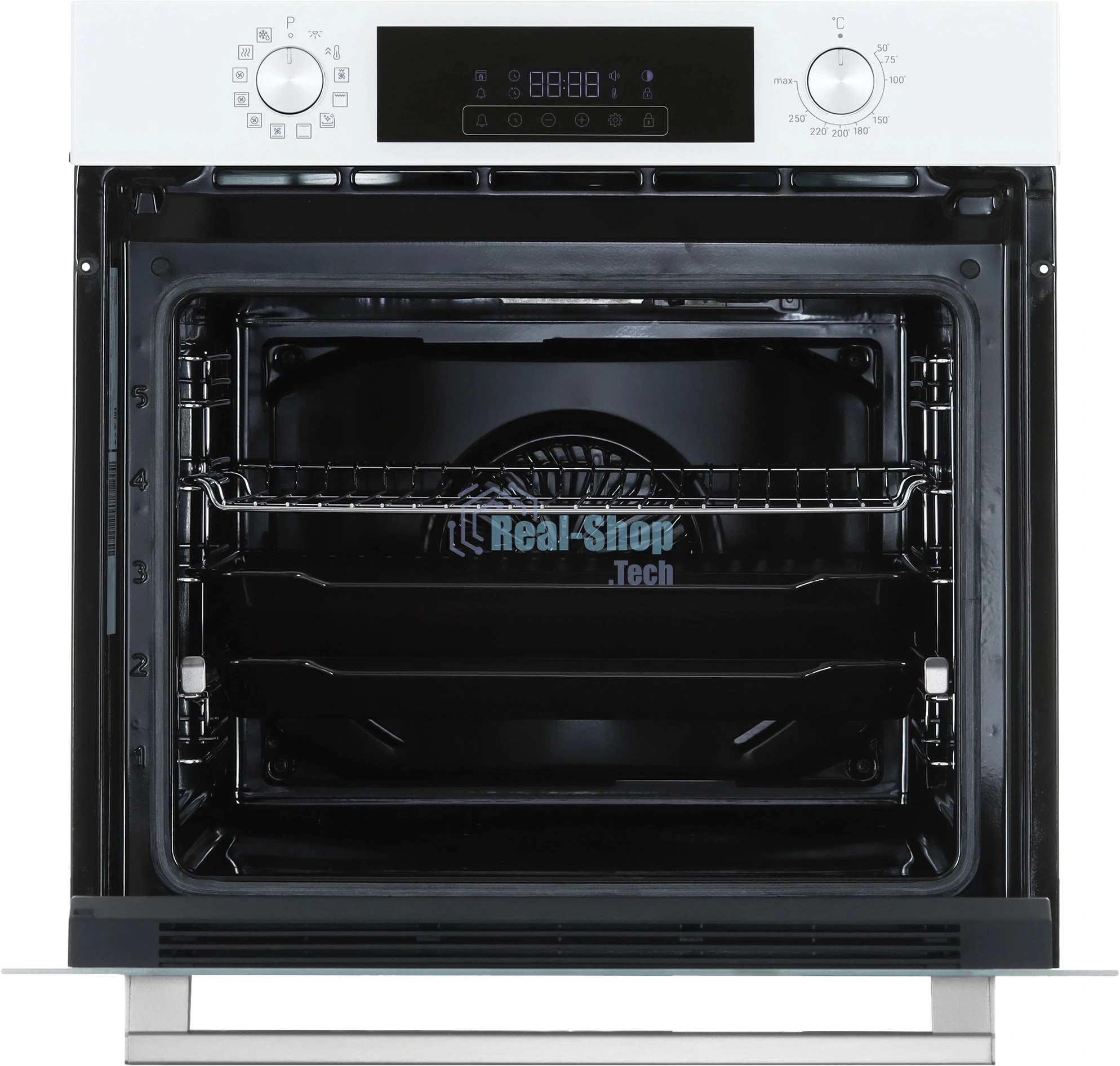 Встраиваемый электрический духовой шкаф Hotpoint HFE9 1231 JSH WHG, 72 л, 280 °C, конвекция, гриль, очистка паром, класс A