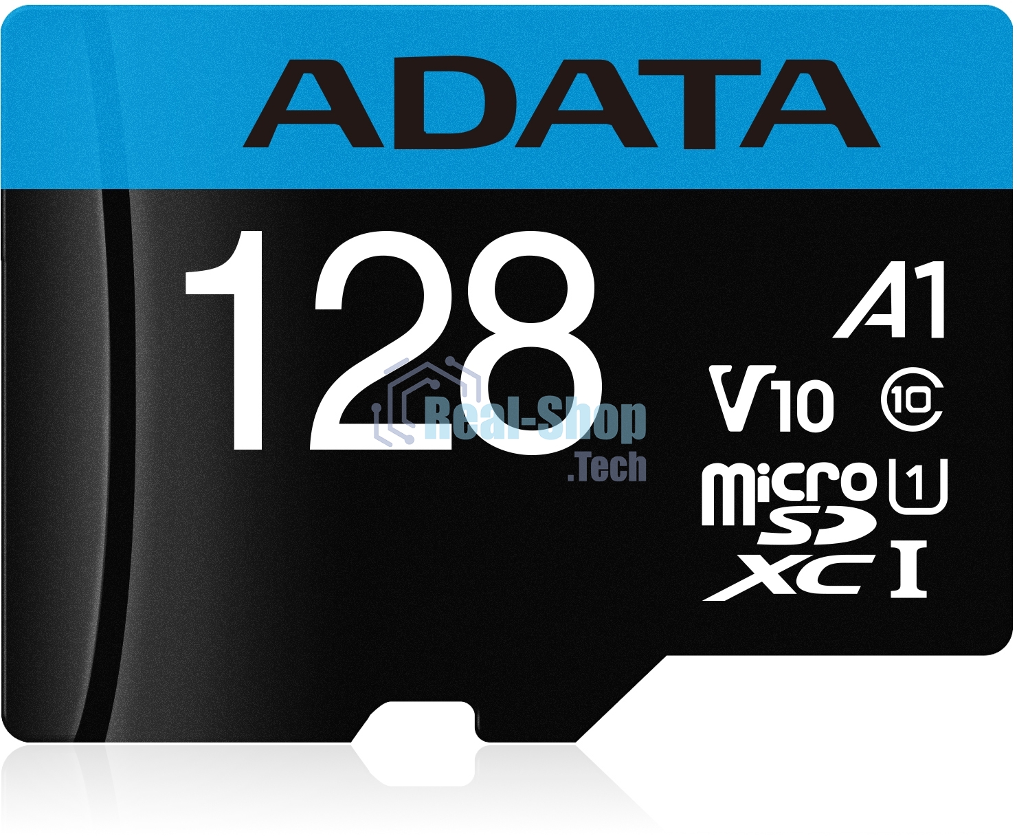 Флеш карта Micro SecureDigital 128Gb ADATA AUSDX128GUICL10A1-RA1 MicroSDXC Class 10 UHS-I, SD adapter