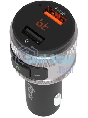 Автомобильный FM-модулятор Ritmix FMT-A707 черный MicroSD BT USB