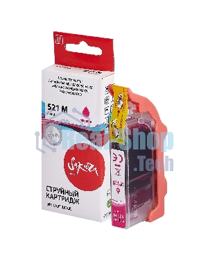 Картридж струйный Sakura 2935B004 (521 M) для Canon, пурпурный, 8,4 мл., 530 к.