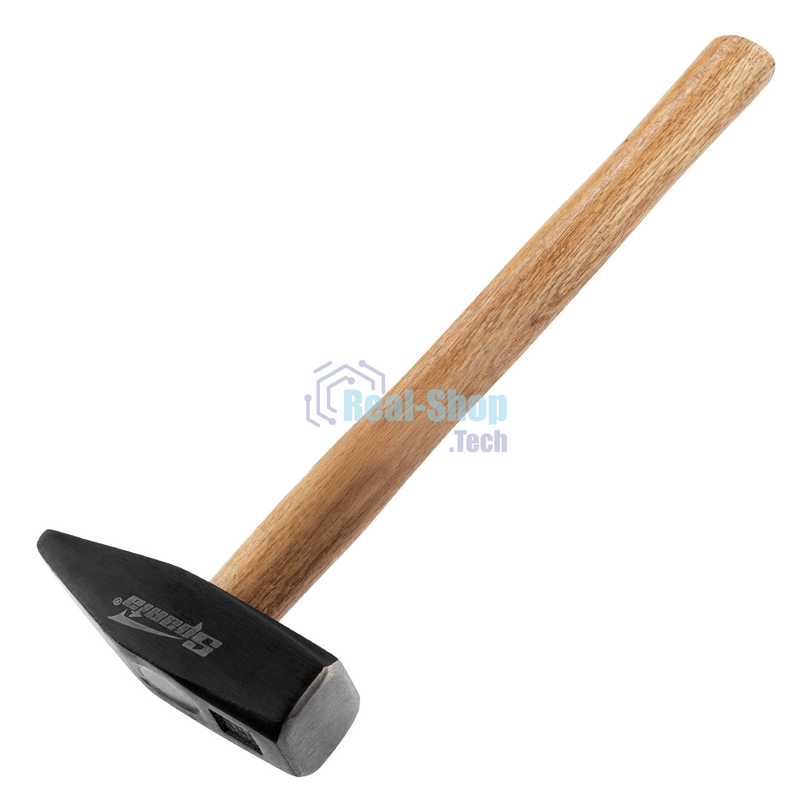 Молоток Sparta слесарный, 1000 г, квадратный боек, деревянная рукоятка