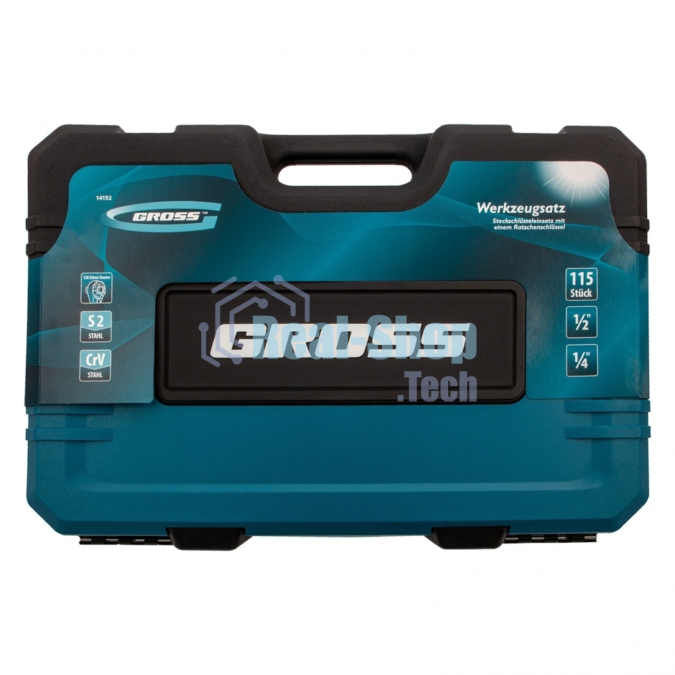 Набор инструментов Gross 115 пред., 120 зубьев, CrV, 1/4