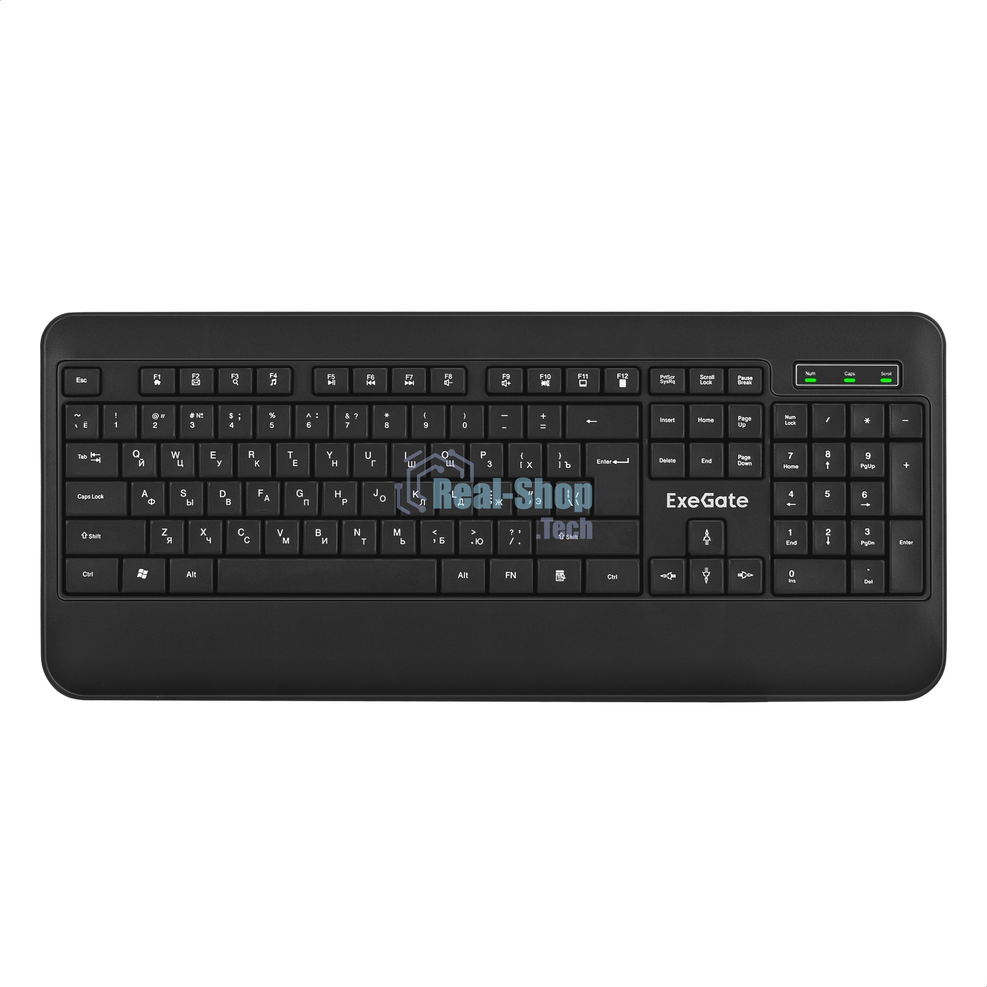 Клавиатура проводная ExeGate Professional Standard LY-E5500M, USB, черный