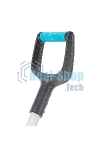 Лопата для уборки снега,полипропилен,365х460х1500мм,алюминиевый черенок,ПВХ накладка, LUXE Palisad