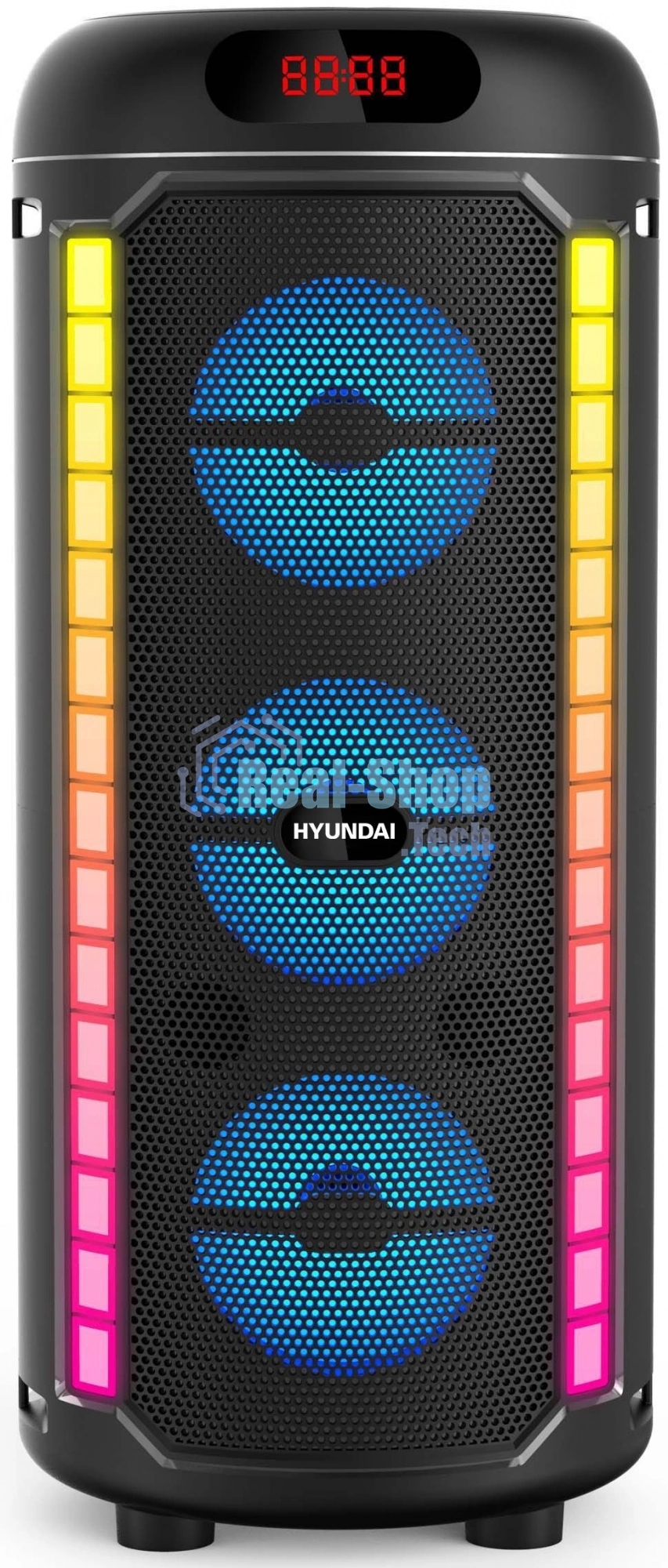 Минисистема Hyundai H-MC1221 черный 15Вт FM USB BT SD/MMC