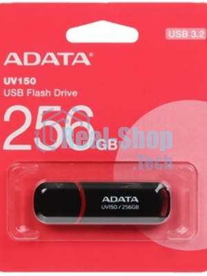 Флешка USB ADATA UV150 (AUV150-256G-RBK), 256Gb, USB 3.0, R/W 100/30, черный