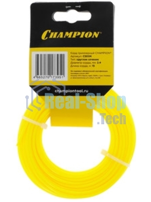 Леска для садовых триммеров Champion C5004 d=2.4мм L=15м