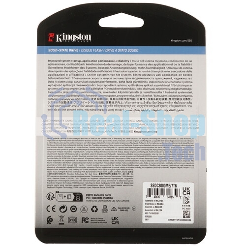 Накопитель SSD Kingston DC3000ME 7680Gb, U.2(2.5