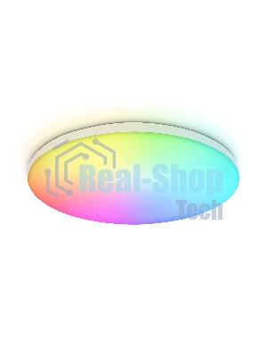 Умный светодиодный светильник FZ2001 WH белый IP54 20W 3000K-6500K+RGB Wi-Fi Алиса/Tuya/Smart Home/Alexa D300*55 (ПДУ ИК)