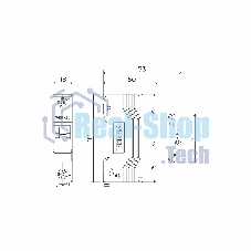 Автоматический выключатель Werkel 1P 25 A C 6 кА W901P256