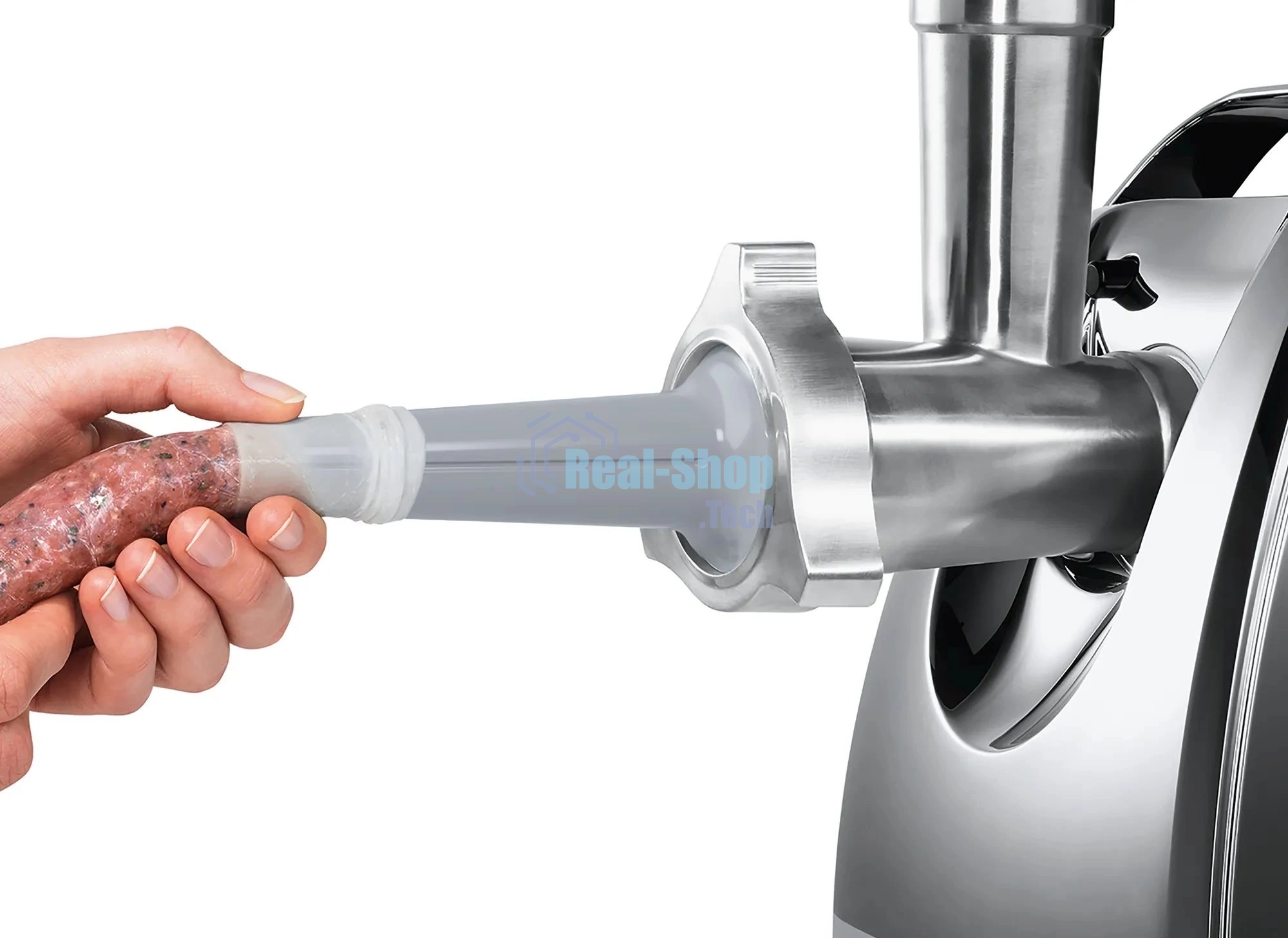 Мясорубка электрическая Bosch MFW67440 черный, 2000 Вт, 3.5 кг/мин, реверс, защита от перегрузки, насадки - 4