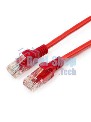 Патч-корд UTP Cablexpert cat.5e, 1.5м, литой, многожильный, красный