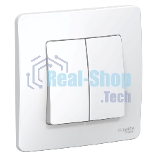 Переключатель 2-кл. СП BLANCA (сх.6+6) 10А 250В бел. SchE BLNVS106601