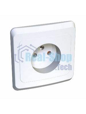 Розетка 1-м СП Этюд 16А IP20 без заземл. бел. SchE PC16-001B