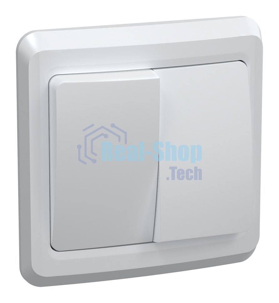 Выключатель 2-кл. СП Вега 10А IP20 ВС10-2-0-ВБ белый ИЭК EVV20-K01-10-DM