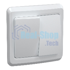 Выключатель 2-кл. СП Вега 10А IP20 ВС10-2-0-ВБ белый ИЭК EVV20-K01-10-DM