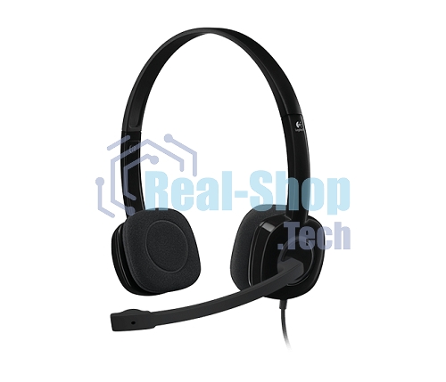 Гарнитура проводная Logitech Headset H151 Stereo черный