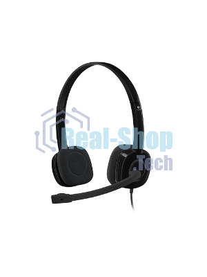 Гарнитура проводная Logitech Headset H151 Stereo черный
