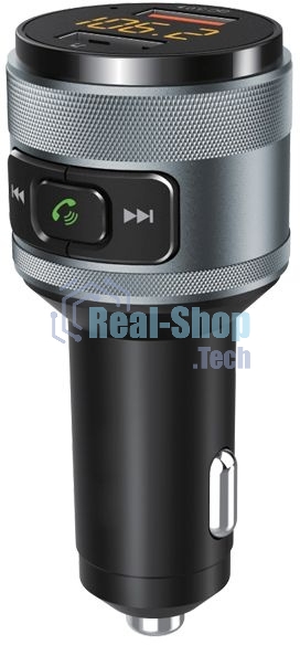 Автомобильный FM-модулятор Ritmix FMT-A707 черный MicroSD BT USB