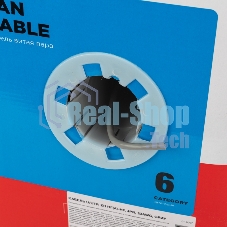 Кабель витая пара Rexant U/UTP, категория 6, ZH нг(А)-HF, 4PR, 23AWG, внутренний, серый, 305 м