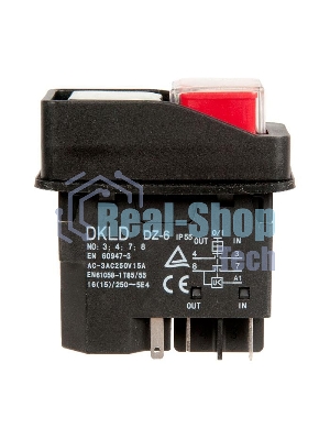 Выключатель для бетономешалки/плиткореза, 5 контактный (G1067-1) 301108