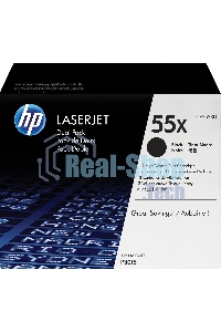 Картридж лазерный набор из 2 шт HP LaserJet CE255XD черный для LJ P3015(2 х 12500 стр)