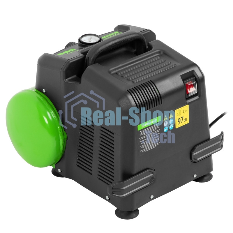 Компрессор воздушный безмаслянный Сибртех BL 1100/6 1100Вт, ресивер 6 литров, 180 л/мин