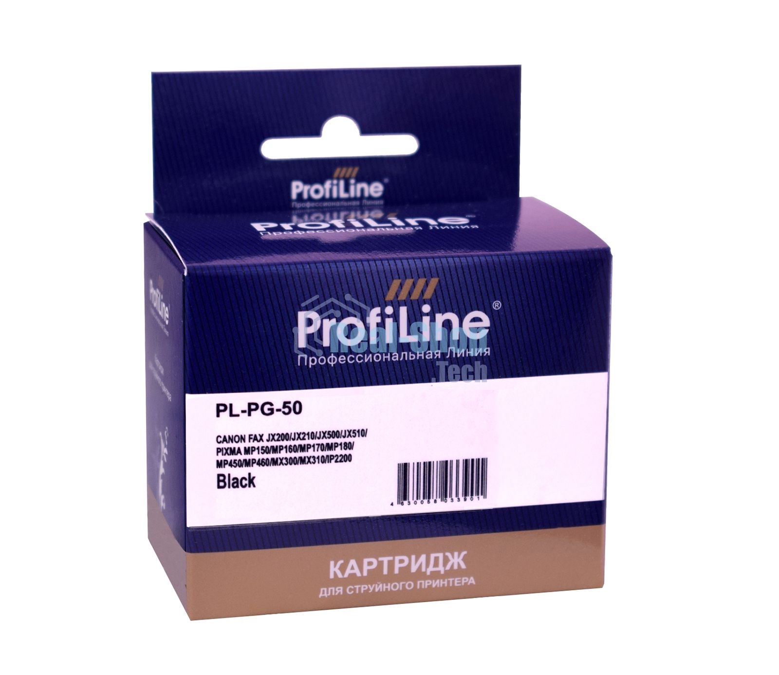 Картридж струйный ProfiLine PL-PG-50 для принтеров Canon FAX JX200/JX210/JX500/JX510/PIXMA MP150/MP160/MP170/MP180/MP450/MP460/MX300/MX310/IP2200 с чернилами Black