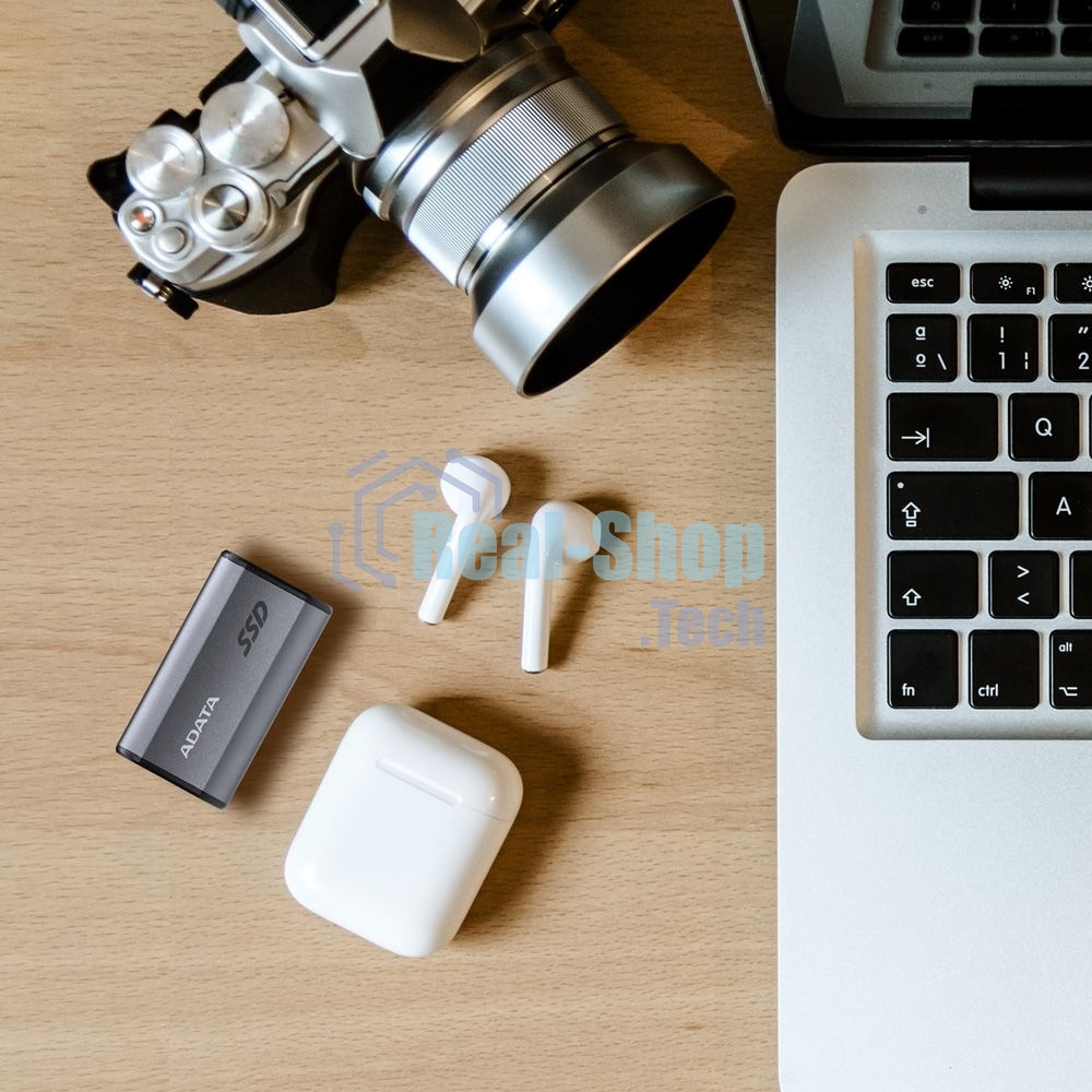 Внешний SSD ADATA Elite SE880, 2TB, USB 3.2 Gen 2x2 Type-C, R/W 2000/2000, серый