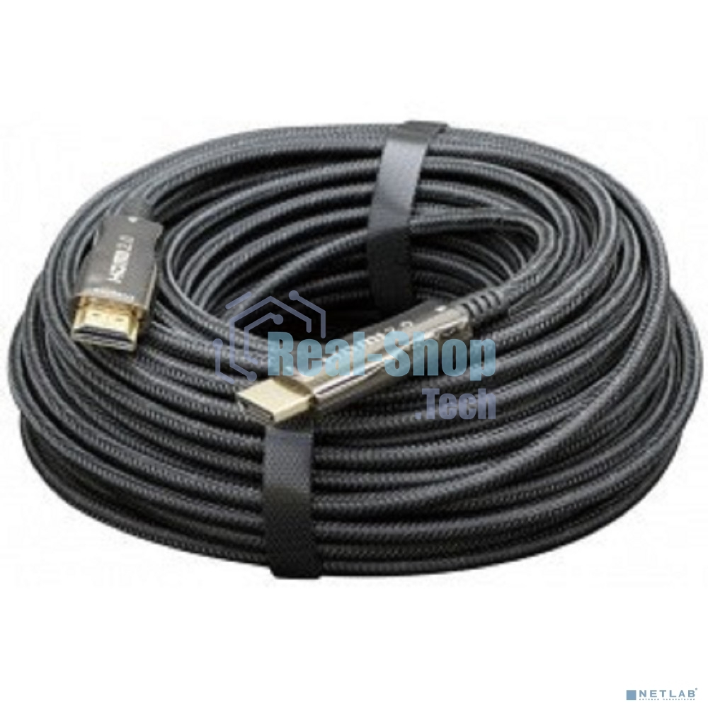 Активный оптический кабель Cablexpert HDMI, 50м, v2.0, 19M/19M, AOC Premium Series, позол.разъемы, экран, коробка