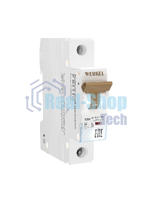 Автоматический выключатель Werkel 1P 20 A C 6 кА W901P206