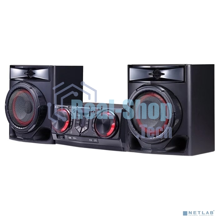 Мини-аудиосистема LG CJ44 черный 480Вт FM USB BT