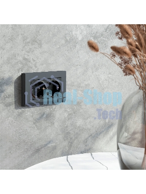Розетка двойная с заземлением Werkel W1272008 (черный)