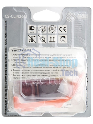 Картридж струйный Cactus CS-CLI426M пурпурный (8,4 мл.) для Canon MG5140/5240/6140/8140/MX884