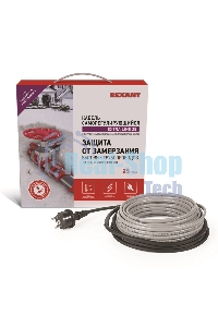 Греющий саморегулирующийся кабель Rexant на трубу Extra Line 25MSR-PB 25M (25м/625Вт)