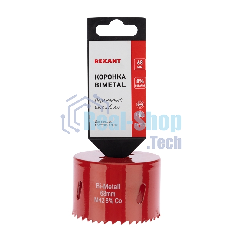 Коронка Rexant Bimetal 68 мм