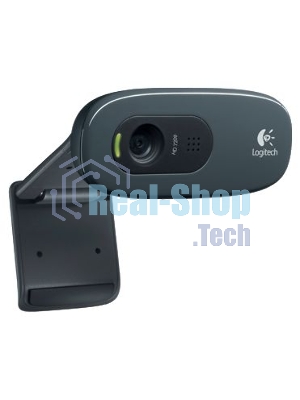 Веб-камера Logitech C270 HD 1280x720, 30 кадр/с, USB Type-A, микрофон (шумоподавление), автоосвещение, универсальное крепление