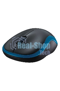 Мышь беспроводная Logitech M185 синий, 1000 dpi, радиоканал, USB, кнопки - 3