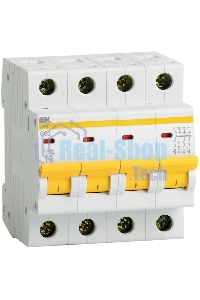 Выключатель автоматический модульный 4п C 16А 4.5кА ВА47-29 ИЭК MVA20-4-016-C