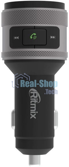 Автомобильный FM-модулятор Ritmix FMT-A707 черный MicroSD BT USB