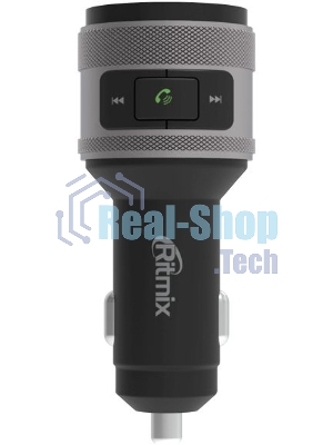 Автомобильный FM-модулятор Ritmix FMT-A707 черный MicroSD BT USB